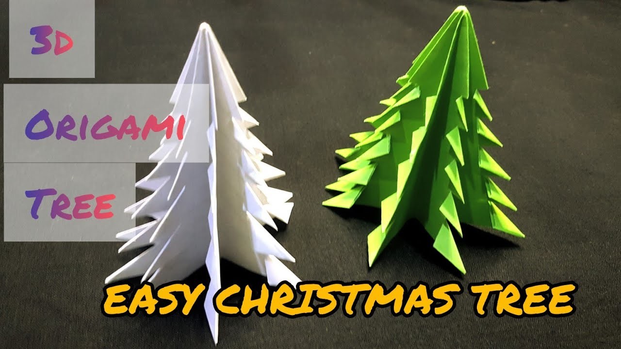 Paper origami tree tutorial 2023| How to make easy paper tree | 3d paper tree