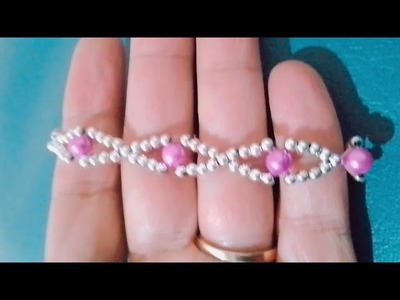 Pearl and beads bracelet