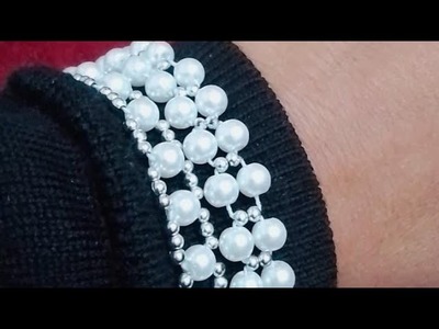 Pearl and crystal beads tutoriol