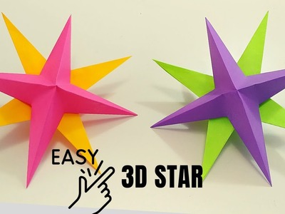 Star Series 7. Easy 3D Paper Star. Papercraft for Star Making #origami #papercraft