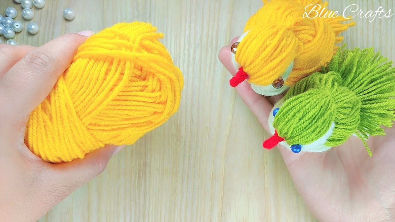 Super Easy Chicken Making Idea With Yarn | Easy Woolen Bird Craft Making  | Woolen Crafts