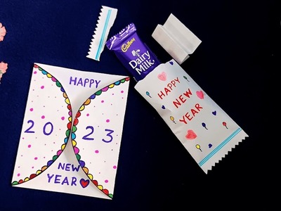 2 Happy New year Gift 2023 | How to make New year greeting card | New year card making handmade easy