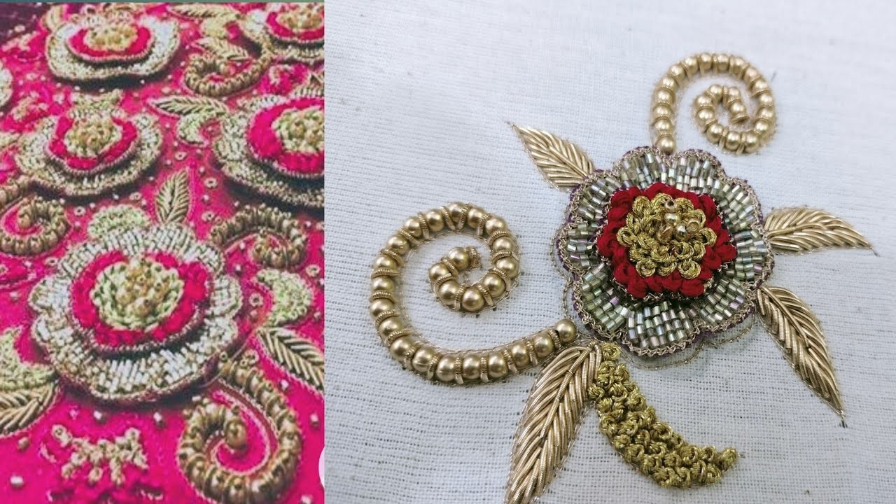 Aari embroidery || blouse design for beginners || beautiful magam work