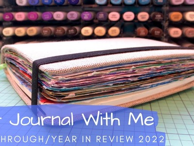Art Journal With Me Flip Through | 2022 Year in Review | Mixed Media Collage Art