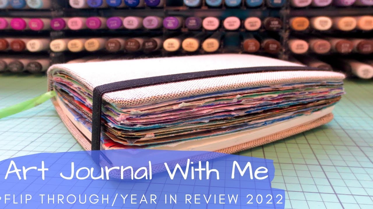Art Journal With Me Flip Through | 2022 Year in Review | Mixed Media Collage Art
