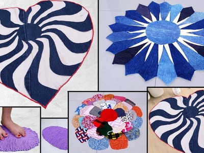 Beautiful Doormat Making || Old clothe Reuse Ideas || handmade things