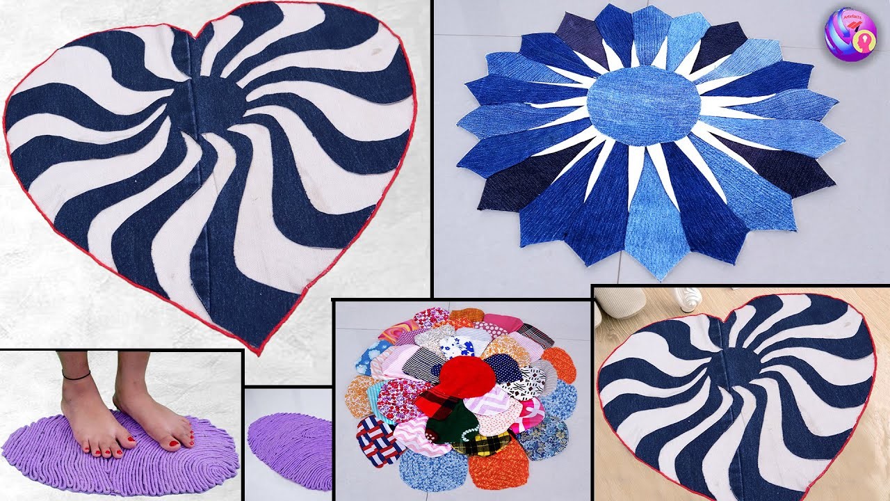 Beautiful Doormat Making || Old clothe Reuse Ideas || handmade things