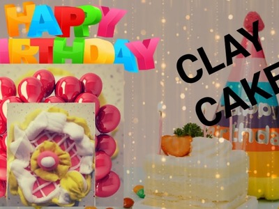 Birthday????clay cake | air dry clay tutorial gift???? merry Christmas Day  | creative