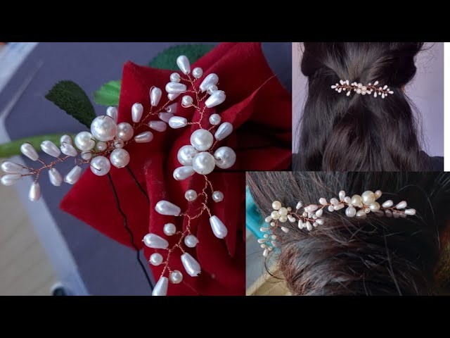 DIY HAIR PINS || STYLISH HAIR PINS AT HOME || DIY HAIR ACCESSORIES AT HOME || MAKE HAIR PINS AT HOME