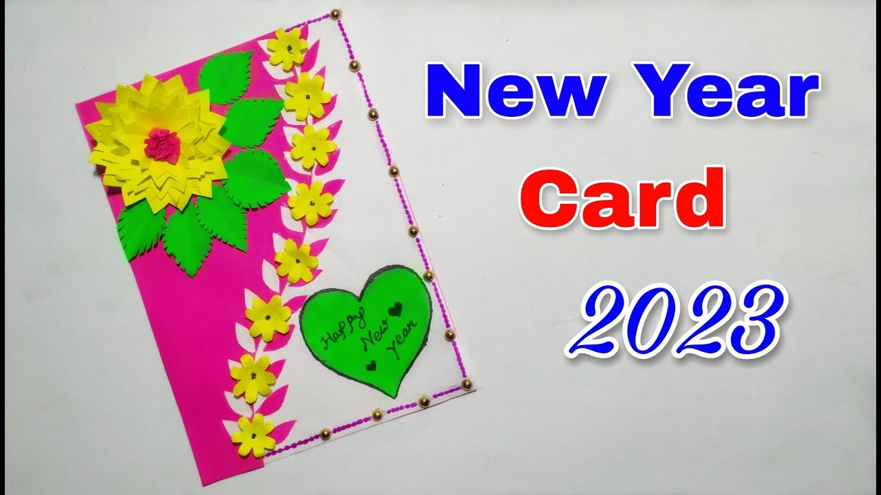 Diy Happy New Year Greetings Card 2023 || Handmade New Year Card