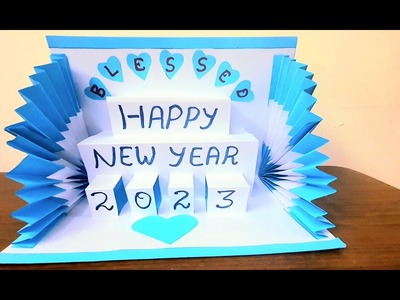 DIY New Year Greeting Card. Easy and Beautiful Handmade Pop - Up Card