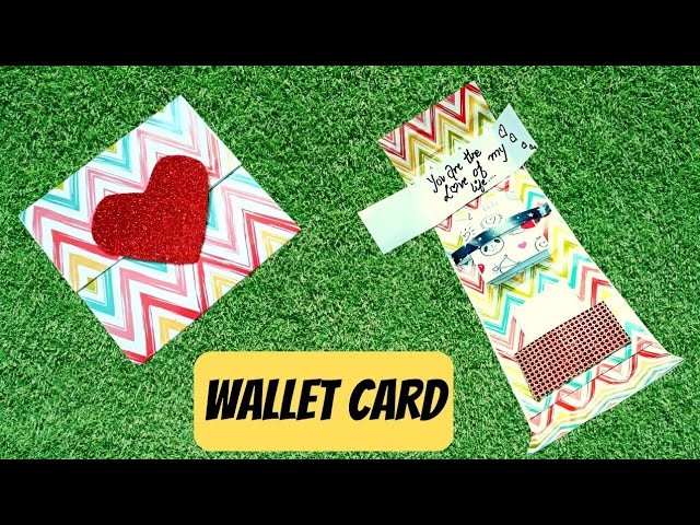 DIY Wallet Card. Wallet card making. Pocket card ideas. Card for boyfriend. Pocket card tutorial