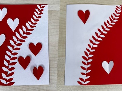 Easy Greeting Card. Valentine’s  day Card. Artistic World. DIY