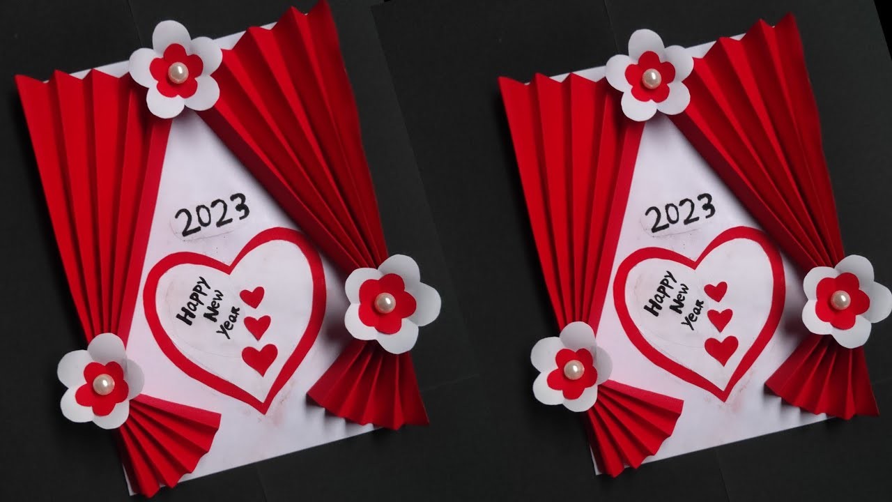 Happy New Year Card 2023.How To Make New Year Greeting Card.HandMade Greeting Card.JoJo creation