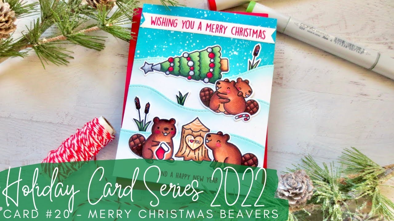 Holiday Card Series 2022 #20 | Lawn Fawn | Transforming Valentine's Day Images into a Christmas Card