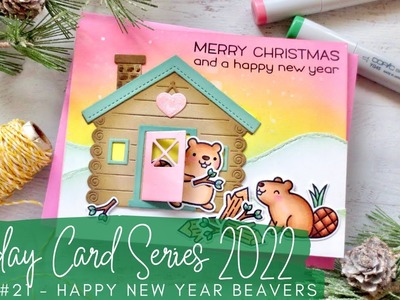 Holiday Card Series 2022 #21 | Lawn Fawn | Transforming Valentine's Day Images into a New Year Card