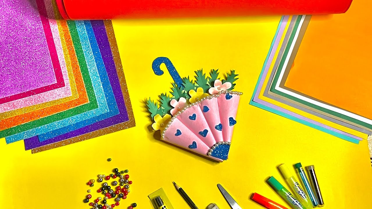 How to make a beautiful ???? birthday ???? || easy handmade umbrella ☂ card birthday ????…. 