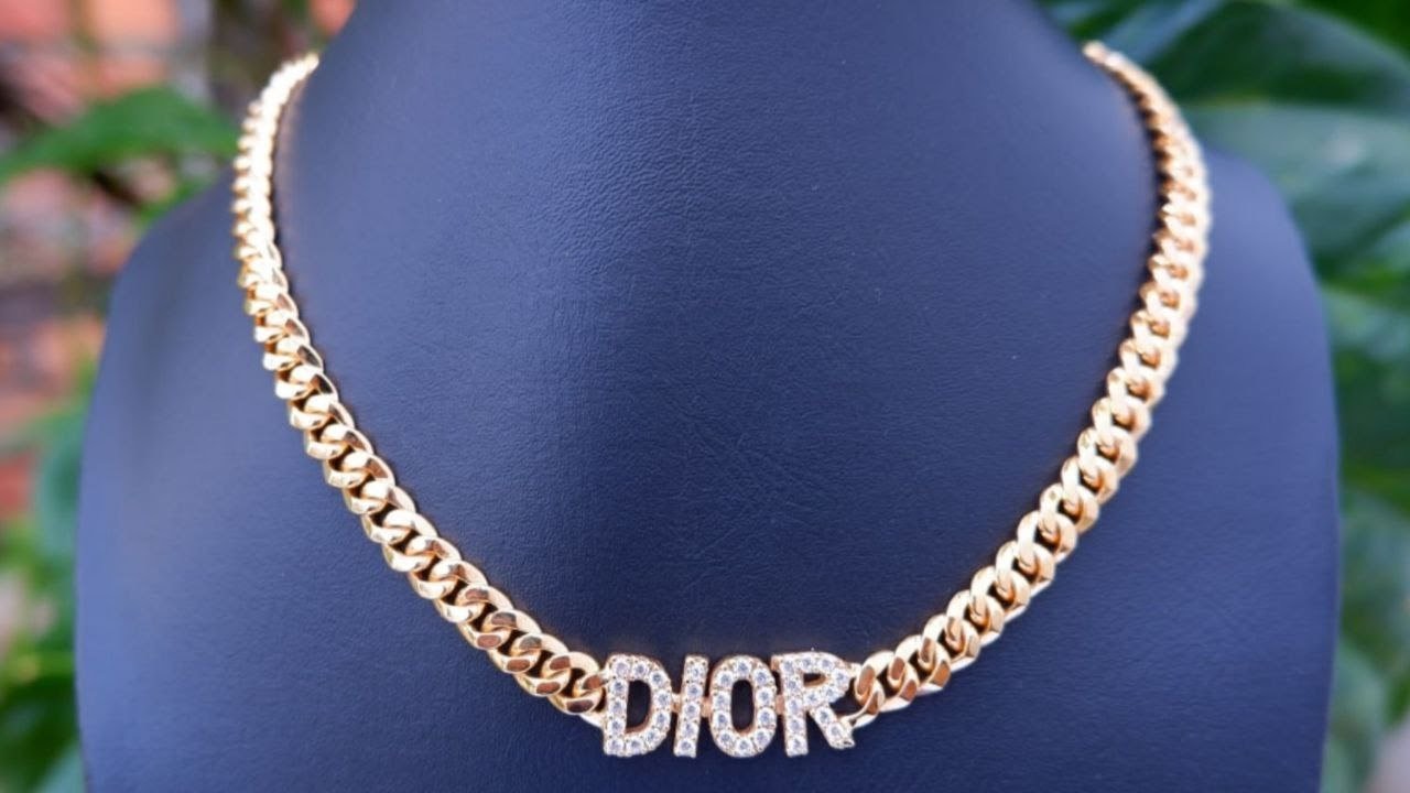 How to make a letter tag necklace DIOR [Platinum] [Handmade jewelry]