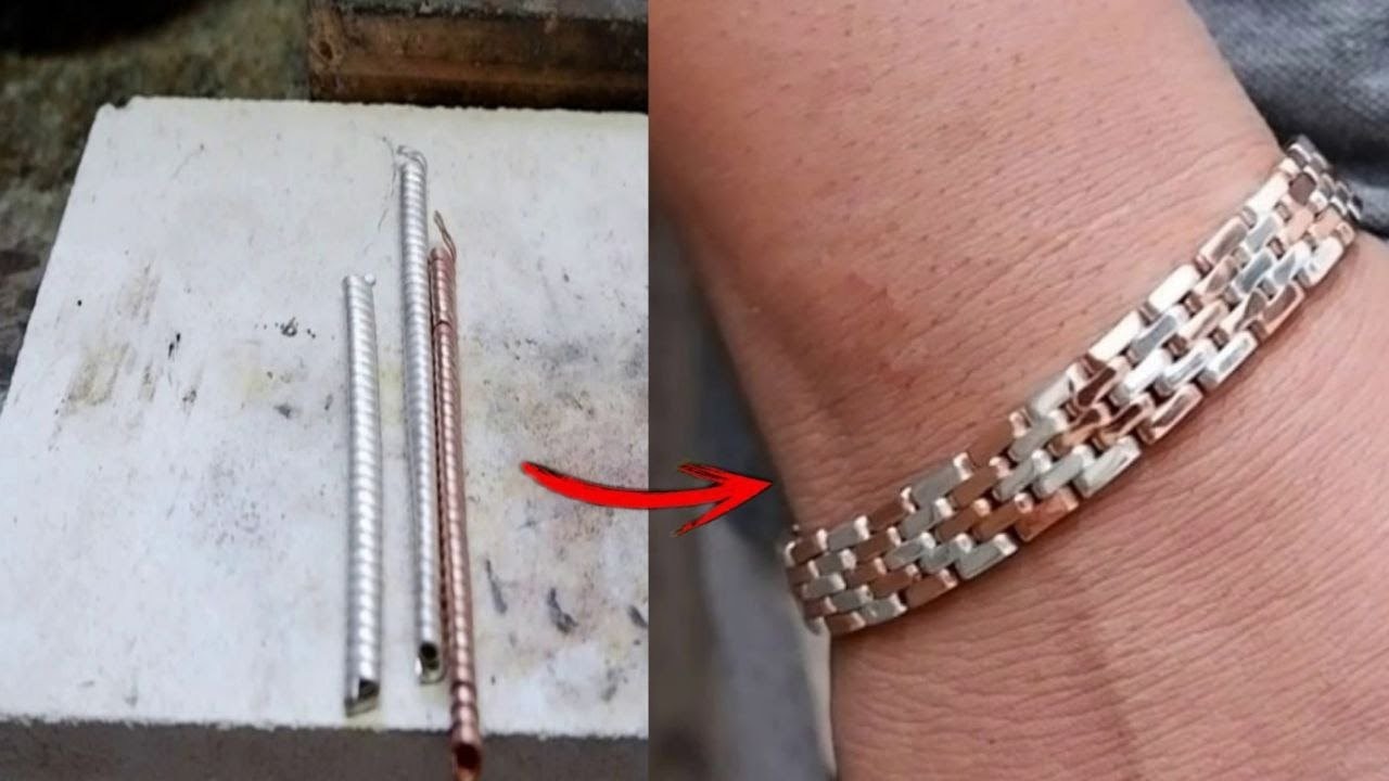 How to make a silver bracelet with a metal rod [Handmade jewelry]