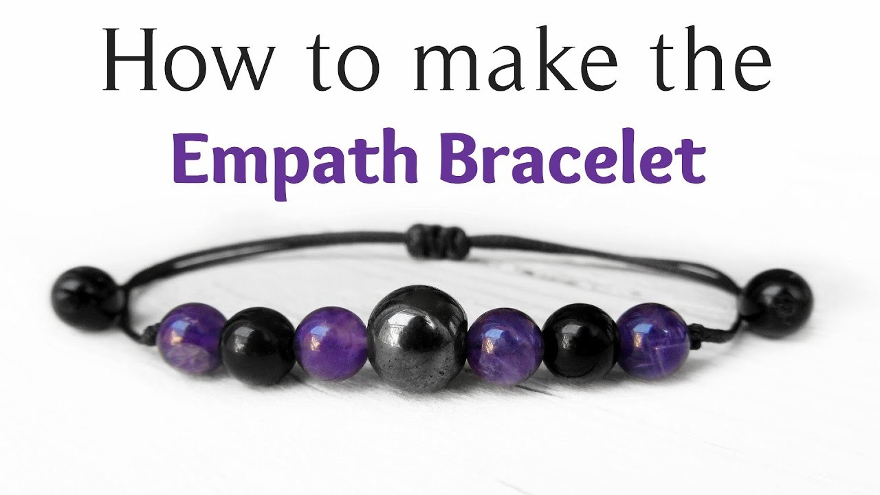 How to make an Easy Empath Protection Gemstone Macramé Bracelet  Tutorial - DIY