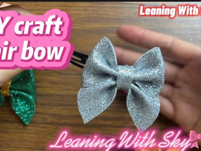 How to make DIY craft lovely hair bow????????EP19
