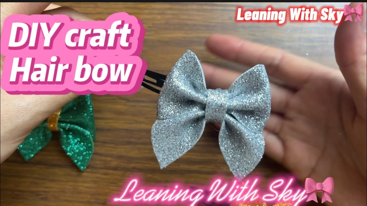How to make DIY craft lovely hair bow????????EP19