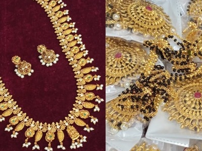 Latest black beads onegram gold ????Raji Jewels ???? 6305160580