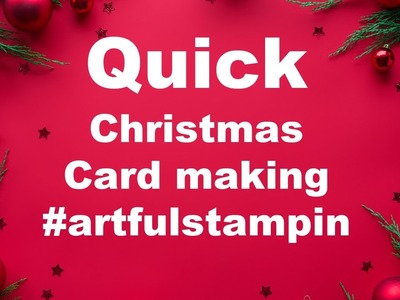 ????LIVE SUPER QUICK Christmas Cards! #christmascardmaking #stampinup