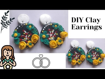 Made My Own Earrings First Time???? || DIY Clay Earrings ????