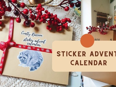Making of sticker advent calendar (Crafty Raccoon shop)