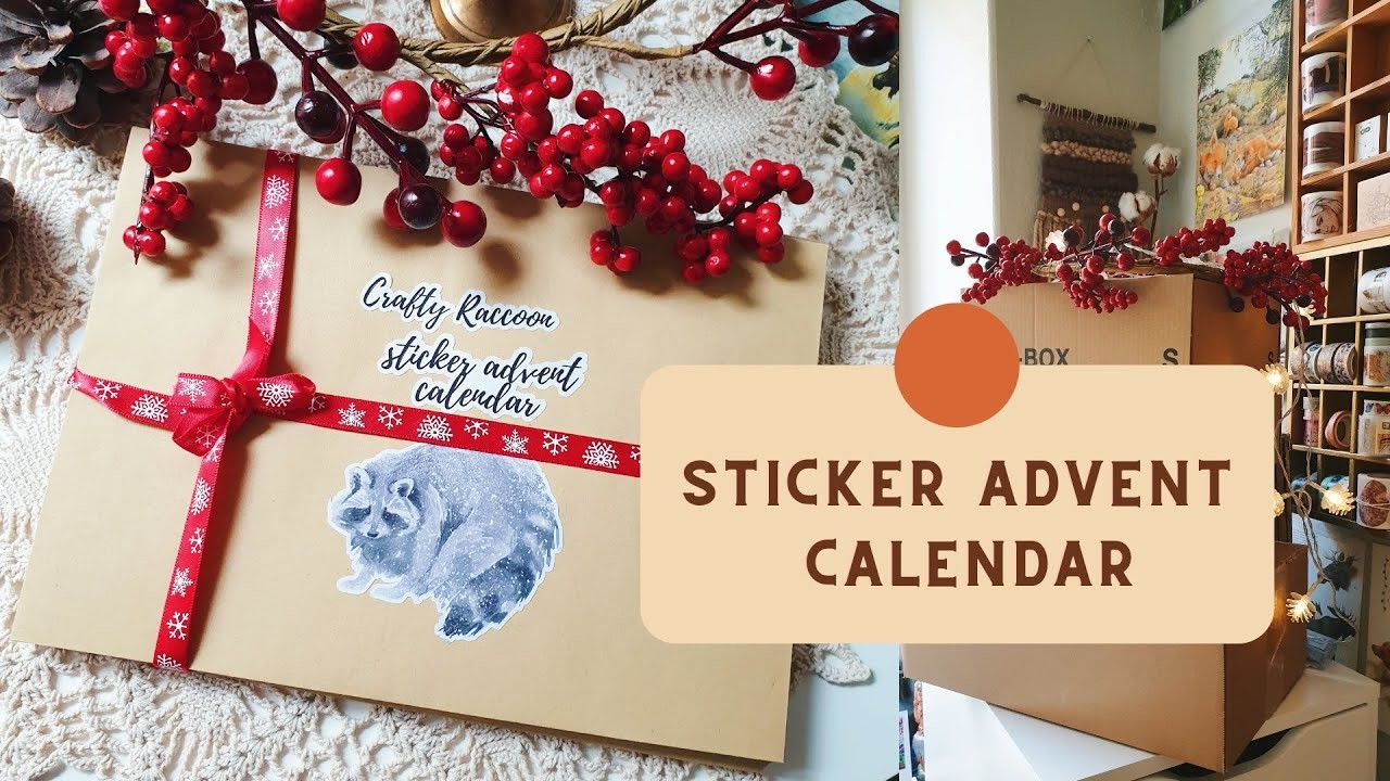 Making of sticker advent calendar (Crafty Raccoon shop)