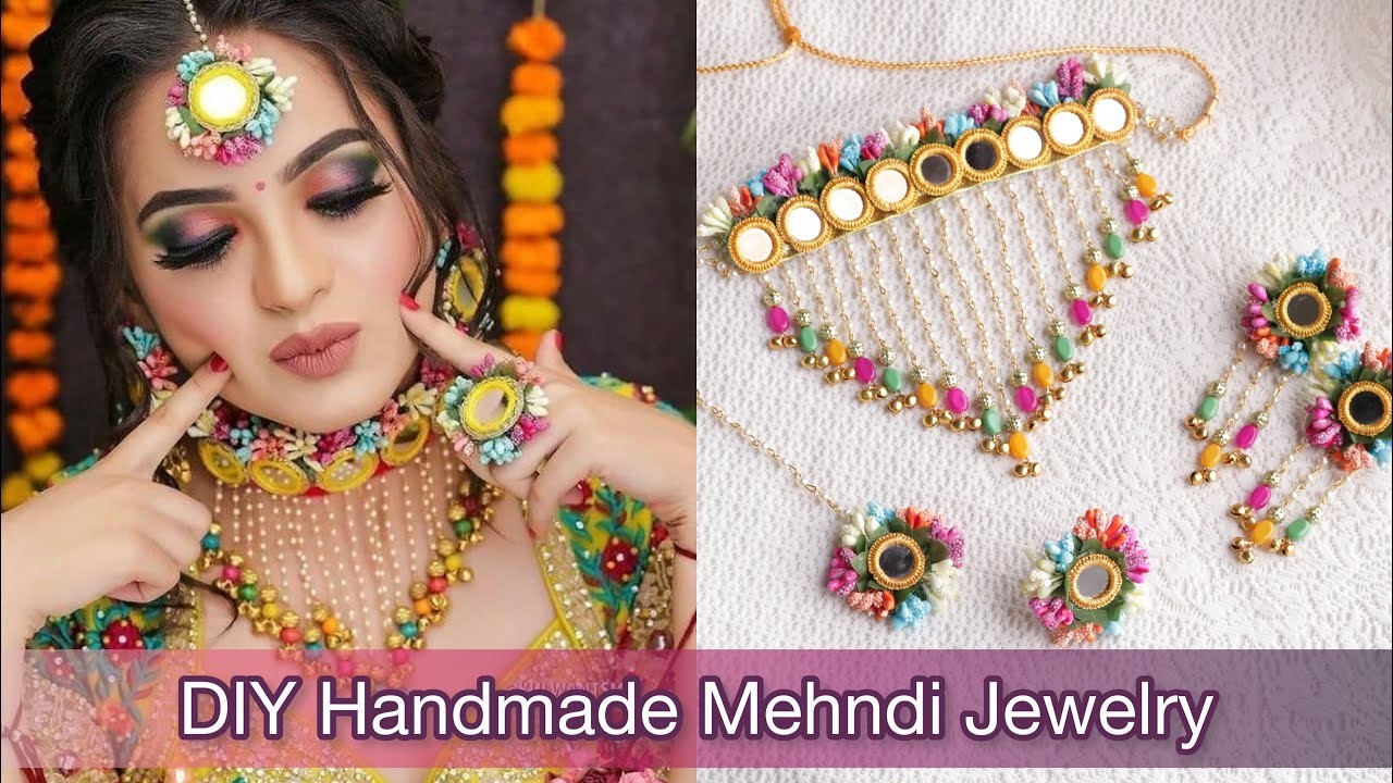 Most Trending Handmade Mehndi Bridal Jewelry Set - Do it yourself