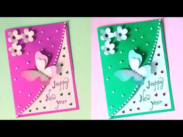 New year card making 2023 | Handmade new year card | How to make new year card | New year cards 2023