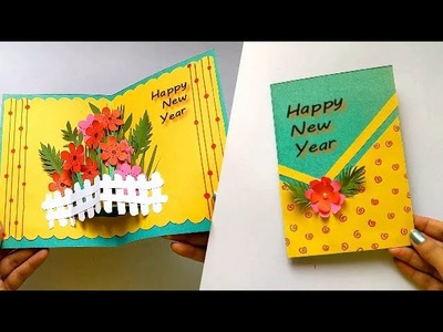 New Year Greeting Card 2023 | Handmade 3D Pop Up Card | DIY Card Ideas