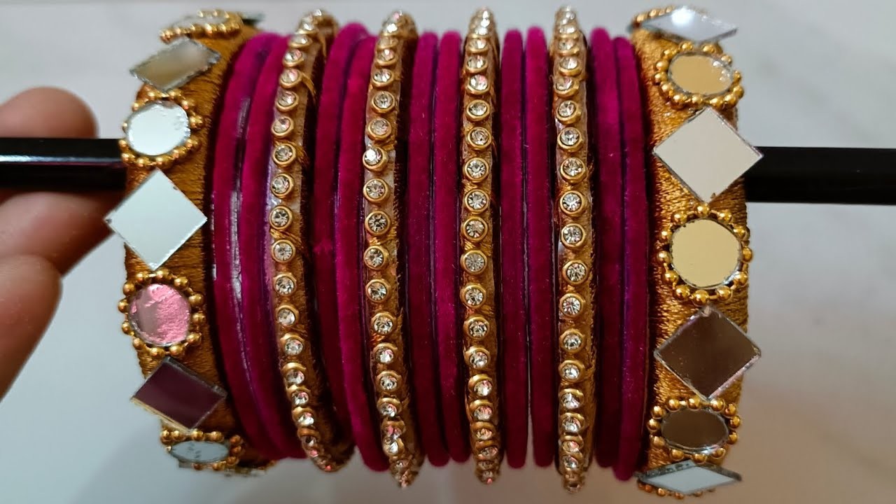 Silk thread bangles | how to make silk thread bangles | homemade bangles | new design bangles