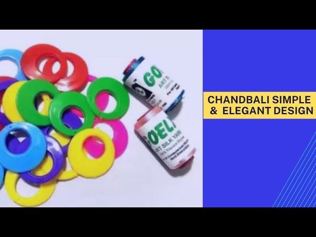 Silk thread chandbali making tutorial | simple and elegant design | thread jewellery |  chandbali