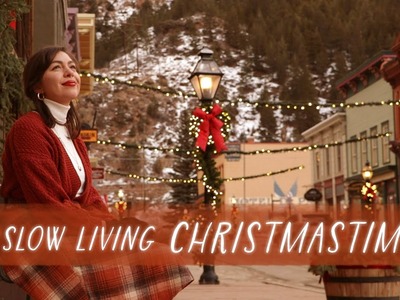 Slow Living Christmastime ???? baking, handmade cards, cozy ambience + real-life Christmas village