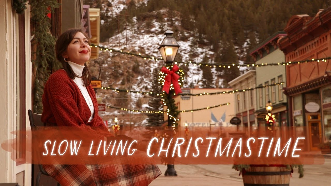 Slow Living Christmastime ???? baking, handmade cards, cozy ambience + real-life Christmas village