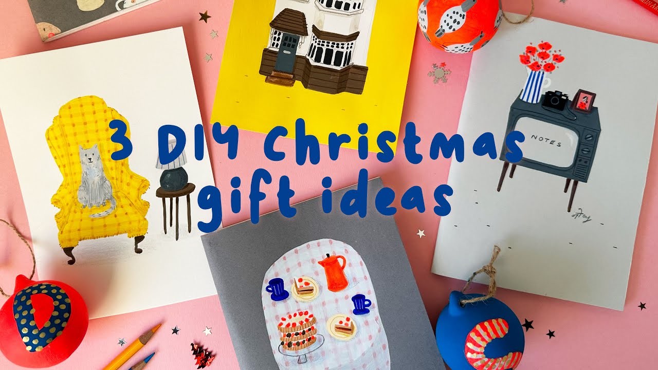 3 Christmas DIY art gift ideas
