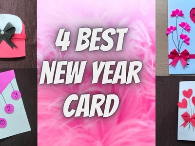 4 Easy And Best New Year card 2023,Art &Craft, DIY #newyear2023 #viral #viralvideo #trending #diy