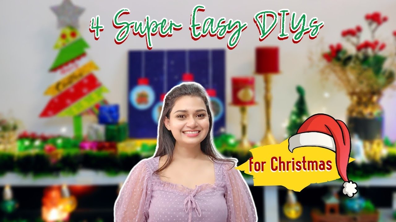 4 Super easy last minute Christmas DIYs |Handmade Gifts For New year