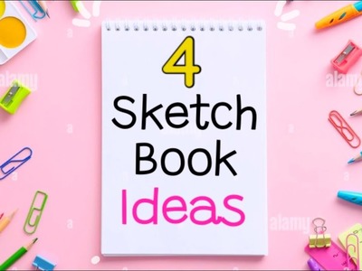 ????4 Ways to Fill Your Sketchbook \ aesthetic, Simple & pretty \ easy art ideas for when you’re bored