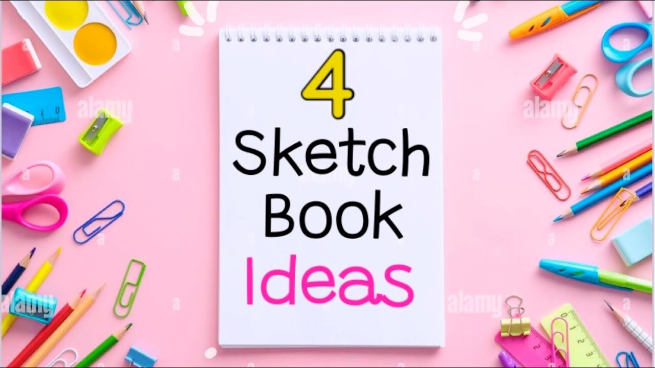 ????4 Ways to Fill Your Sketchbook \ aesthetic, Simple & pretty \ easy art ideas for when you’re bored