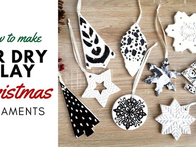 7 Air Dry Clay Christmas Ornament Ideas
