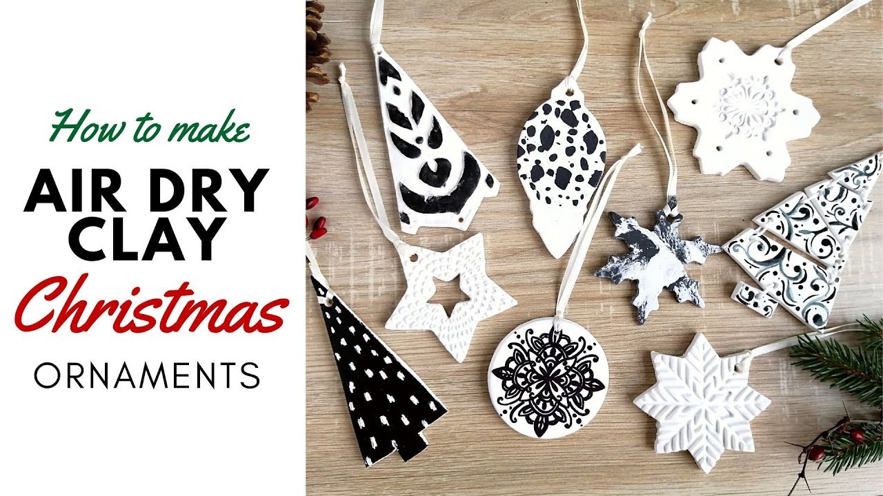 7 Air Dry Clay Christmas Ornament Ideas