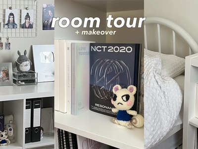 Aesthetic room tour + makeover ????kpop album collection, diy keychains, shopping for a new shelf
