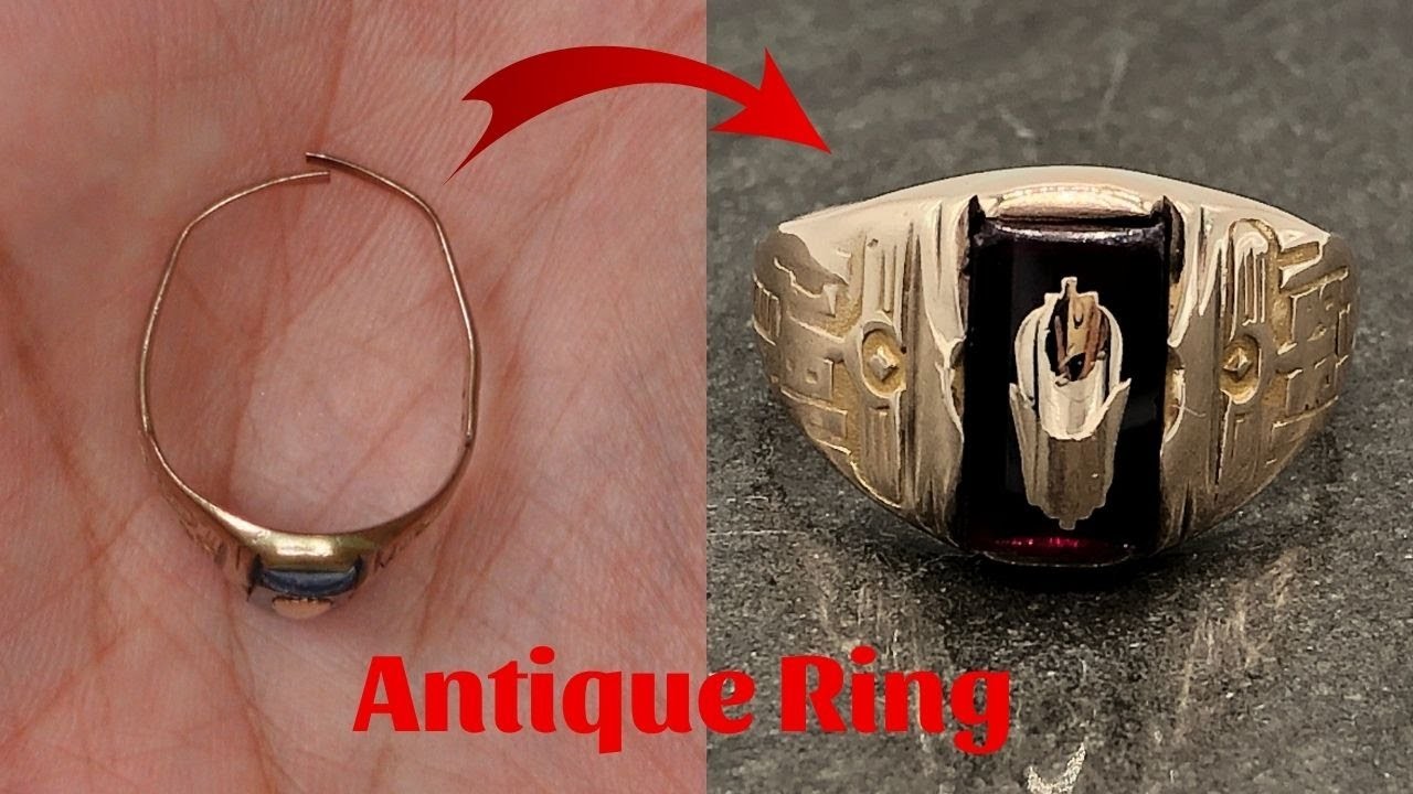 Antique Ring 10k Yellow Gold is Restored Like New | Jewelry Handmade | cool Crafts Channel