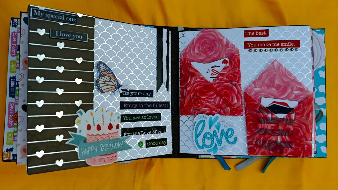 Beautiful Scarpbook Page Decor Ideas.Best Handmade Gift Ever