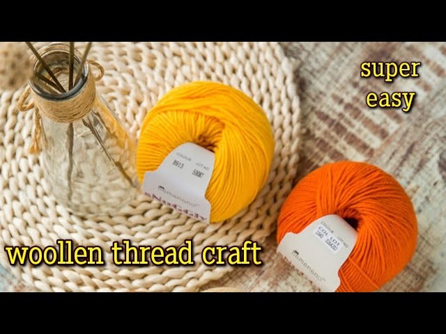 BEAUTIFUL WOOLLEN THREAD WALL DECOR IDEAS ????|| EASY WALL HANGING IDEAS