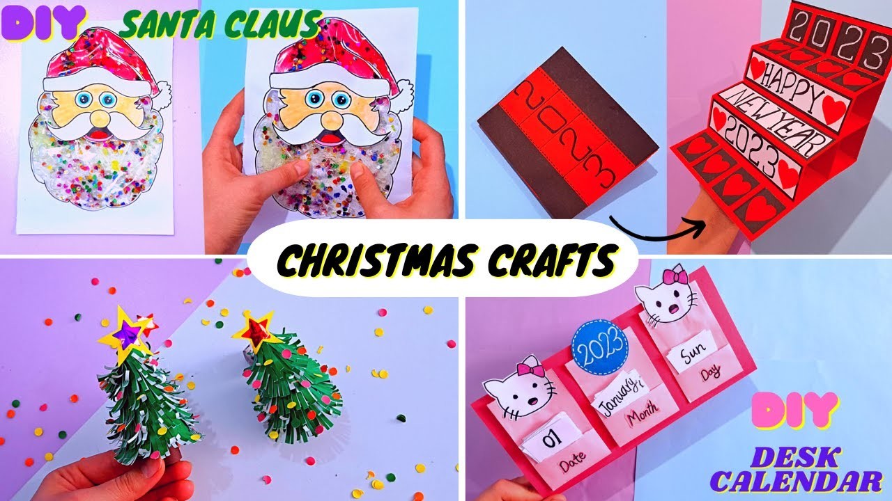 Christmas crafts:4 diy easy christmas crafts ideas|christmas ideas|merry christmas 2023|paper craft